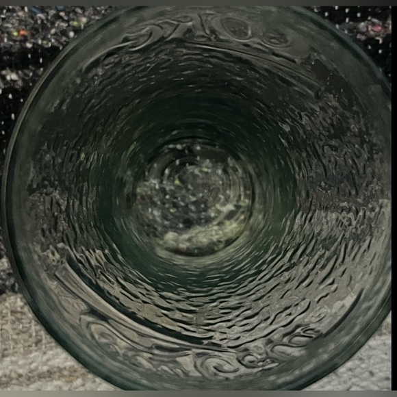 1980s Coca Cola Green    Vintage Antique Glass Cup Logo . - Picture 7 of 17